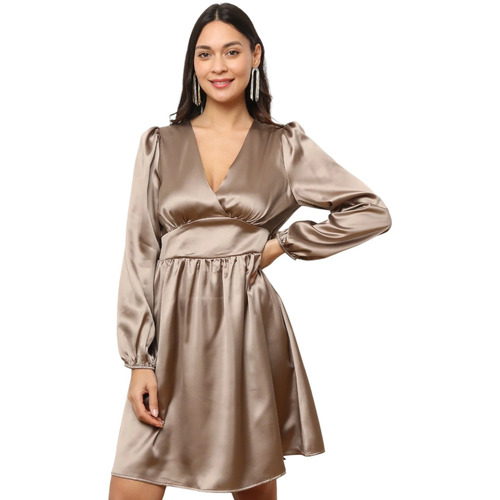 Textil Mulher Vestidos La Modeuse 73578_P173584 Bege