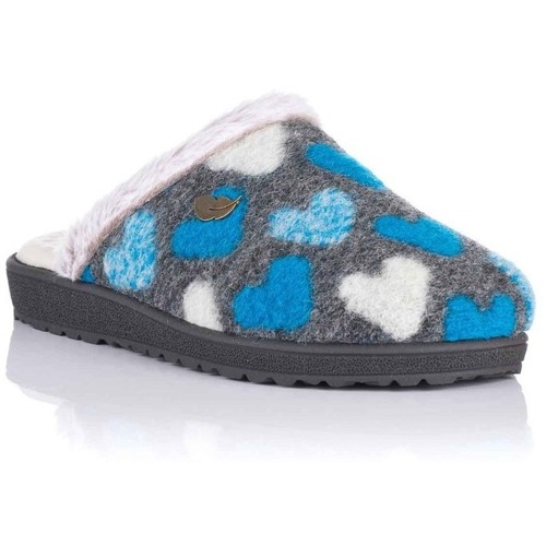 Sapatos Mulher Chinelos Plumaflex 80034 Azul