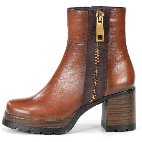 Sapatos Mulher Botins Dorking D9413-AL Castanho