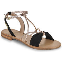 Sapatos Mulher Sandálias Les Tropéziennes par M Belarbi HIROMAK SUEDE Preto / Ouro