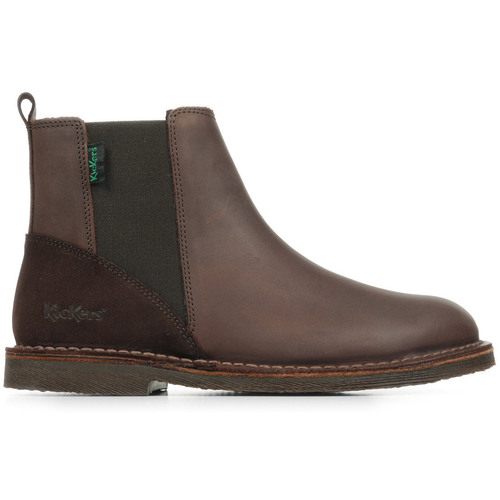 Sapatos Mulher Botas baixas Kickers Kick Lipist Castanho