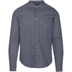 Textil Homem Camisas mangas comprida Emporio Armani  Azul