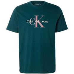 Textil Homem T-Shirt mangas curtas Calvin Klein Jeans  Verde