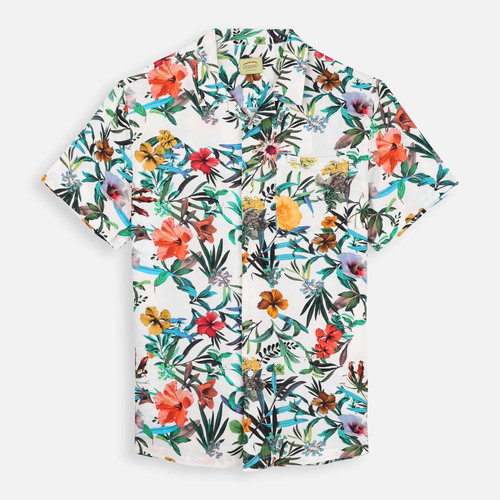 Textil Homem Camisas mangas comprida Oxbow Chemise BLOOM Branco