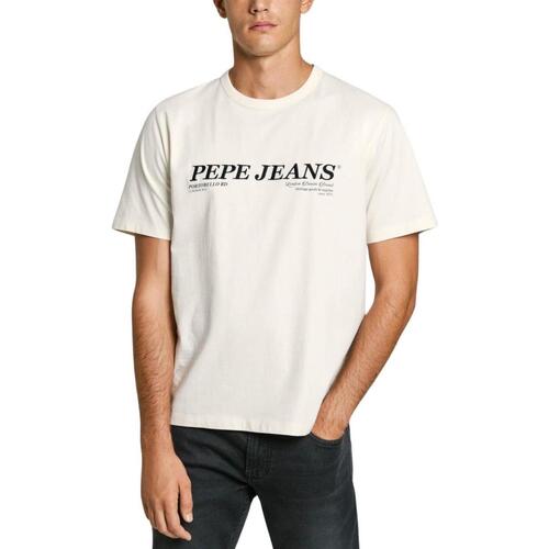 Textil Homem T-Shirt mangas curtas Pepe jeans  Branco