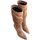 Sapatos Mulher Botas Via Roma 15 4116 STIVALE 3/4 ARICCIATO Bege