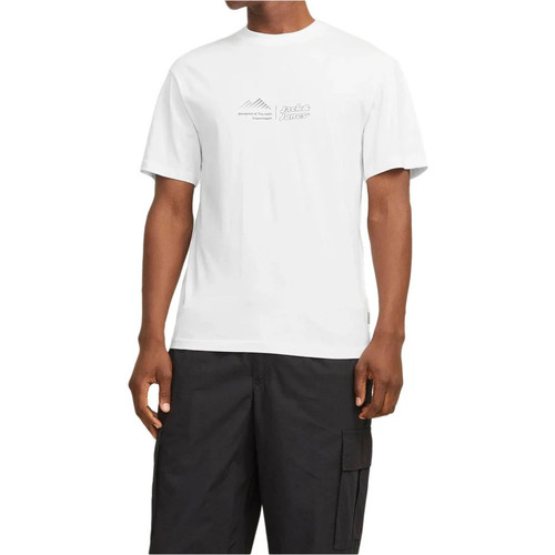 J&j JCOLIMA LOGO TEE SS CREW NECK BF Branco