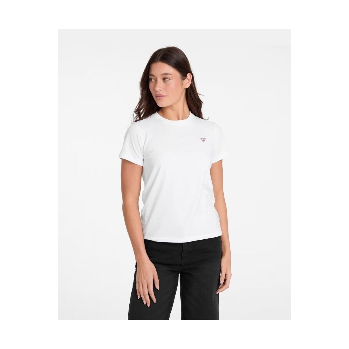 Textil Mulher T-shirts e Pólos Guess W4YI10 J1314 Branco