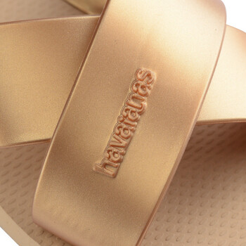 Sapatos Mulher Sandálias Havaianas AQUA METALLIC Dourado