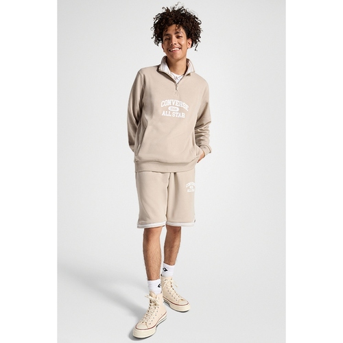 Converse RETRO QUARTER ZIP Castanho