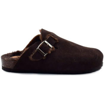 Sapatos Mulher Tamancos Biocomfort Socas ecológicas orgânicas moka com pelo Castanho