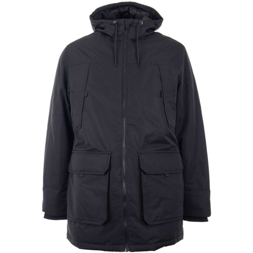 Textil Homem Parkas Jack & Jones 12258408 JJCONSTRUCT PARKA BLACK Preto