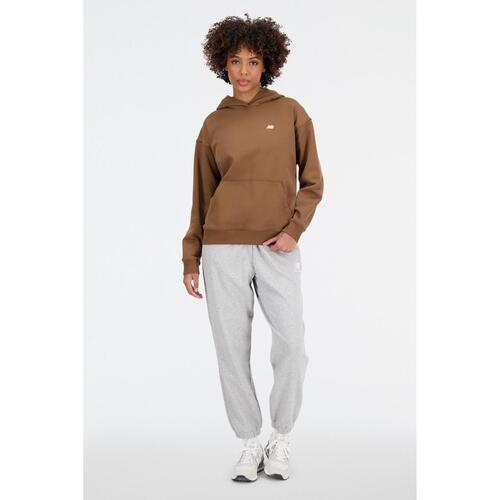 New Balance SPORT ESSENTIALS PREMIUM FLEECE HOODIE Castanho