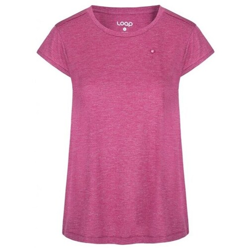 Textil Mulher T-Shirt mangas curtas Loap Bradla Rosa