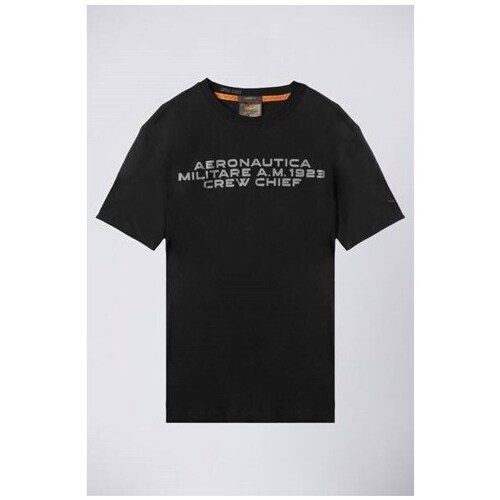 Textil Homem T-Shirt mangas curtas Aeronautica Militare TS2330J61134300 Preto