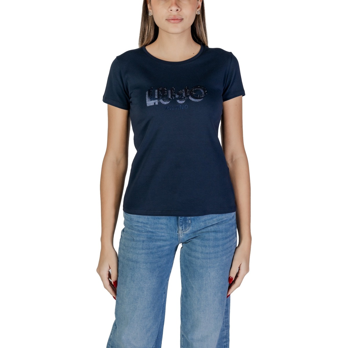Textil Mulher T-Shirt mangas curtas Liu Jo ECS MODA M/C TA5214JS003 Azul