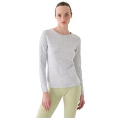 Textil Mulher T-Shirt mangas curtas 4F 4FWMM00TLONF3 Cinza