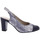 Sapatos Mulher Escarpim Gasymar Sapatos de salto alto em pele azul-marinho e prateada Marinho