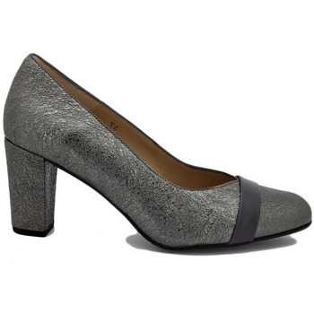 Sapatos Mulher Escarpim Gasymar Sapatos de couro cor de chumbo Prata