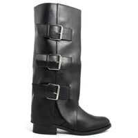 Sapatos Mulher Botas Fashion Attitude Fam-181 Preto