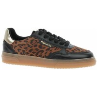 Sapatos Mulher Sapatilhas Tamaris Leopard Comb Castanho, Preto