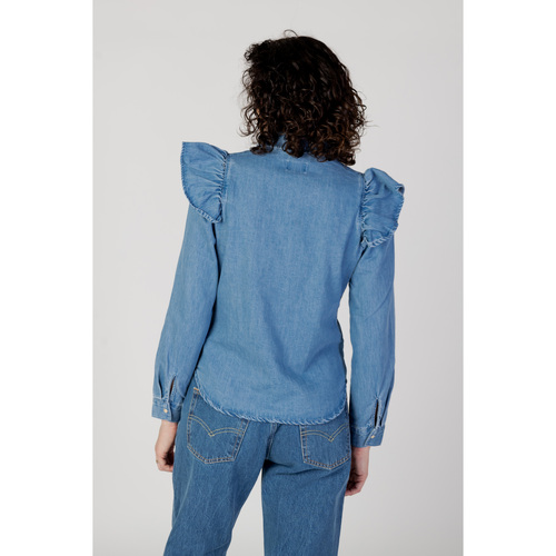 Only ONLINDIGO LIFE LS FRILL DB DNM QYT 15297988 Azul