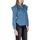 Textil Mulher camisas Only ONLINDIGO LIFE LS FRILL DB DNM QYT 15297988 Azul