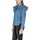 Textil Mulher camisas Only ONLINDIGO LIFE LS FRILL DB DNM QYT 15297988 Azul