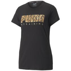 Textil Mulher T-shirts e Pólos Puma  Preto