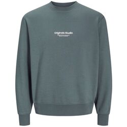 Textil Homem Sweats Jack & Jones 12241694 JORVESTERBRO-STORMY WEATHER Cinza