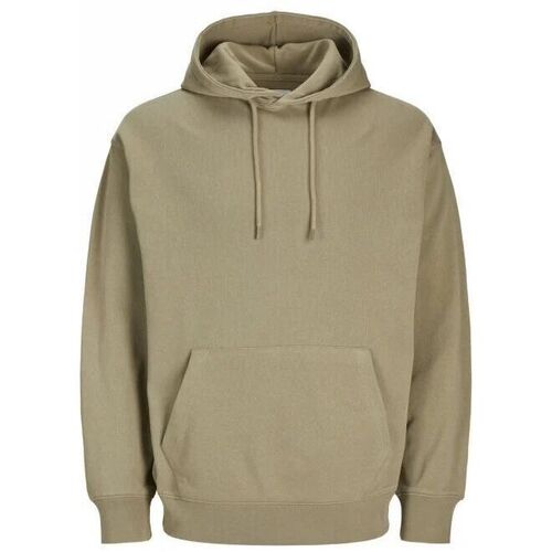 Textil Homem Sweats Jack & Jones 12257852 CHARGE SWEAT HOOD-CORIANDER Bege