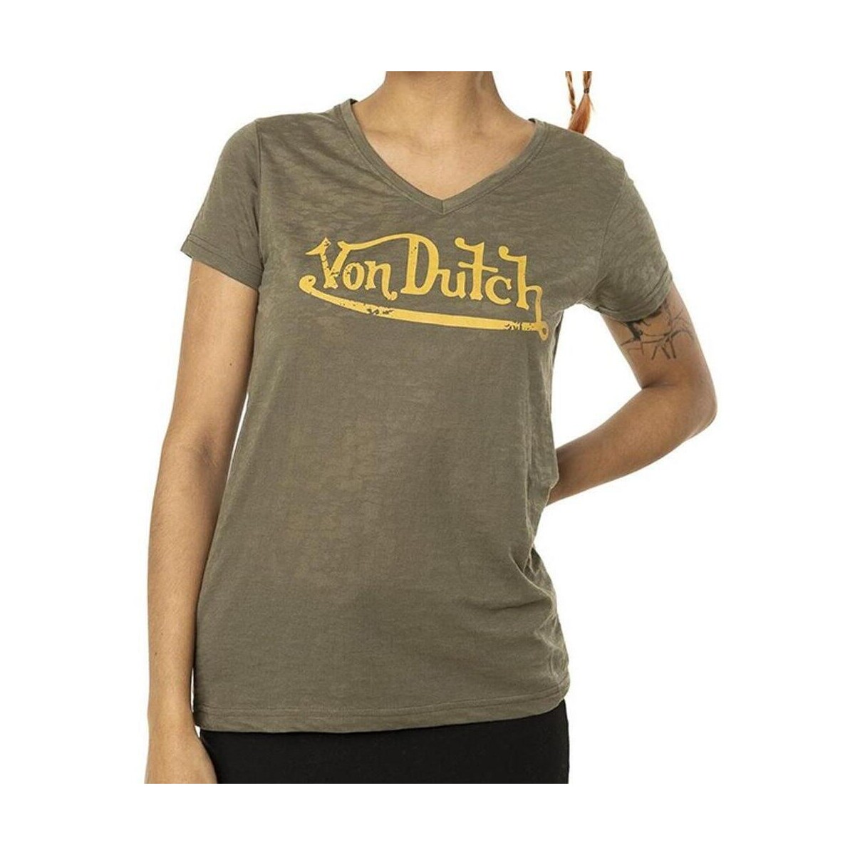 Textil Mulher T-shirts e Pólos Von Dutch  Verde