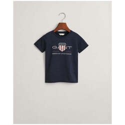 Textil Rapaz T-shirts e Pólos Gant Kids 805182-433-16-17 Azul