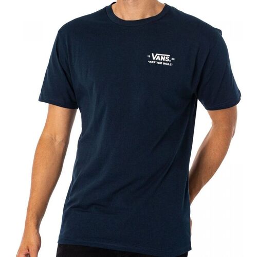 Textil Homem T-shirts e Pólos Vans VN0A5HMK ESS-B-NVY1 NAVY Azul