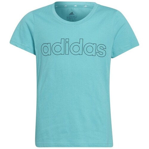 Textil Rapariga T-Shirt mangas curtas adidas Originals G Lin T Azul