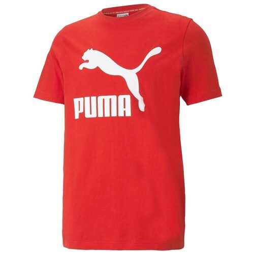 Puma Classics Logo Tee Vermelho