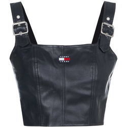 Textil Mulher Tops sem mangas Tommy Hilfiger  Preto