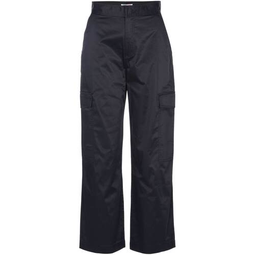 Textil Mulher Calça com bolsos Tommy Hilfiger  Preto