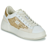 Sapatos Mulher Sapatilhas D.Franklin 321 COURT Branco / Ouro