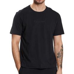 Textil Homem T-shirts e Pólos Calvin Klein Jeans  Preto