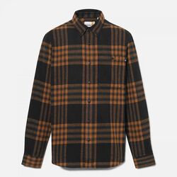 Textil Homem Camisas mangas comprida Timberland TB0A6V4X MIDWEIGHT FLANNEL CHECK-B231 BLACK YD Preto