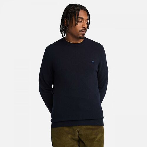 Timberland TB0A2BFH - MERINO CREW-Z021 DARK SAPPHIRE/DARK DENIM Azul