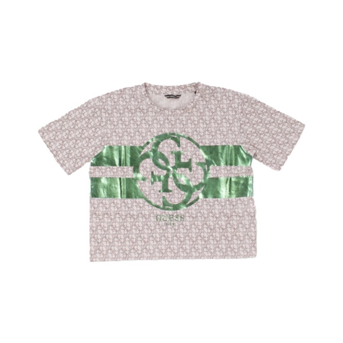 Textil Rapariga T-Shirt mangas curtas Guess J5RI04 K6YW4 Bege