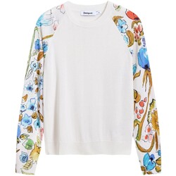Textil Mulher camisolas Desigual JERS_RANDERS 25SWJF31 Branco