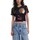 Textil Mulher T-Shirt mangas curtas Desigual TS_DES MOINES 25SWTK88 Preto