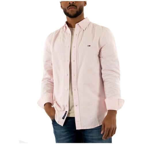 Textil Homem Camisas mangas comprida Tommy Hilfiger  Rosa