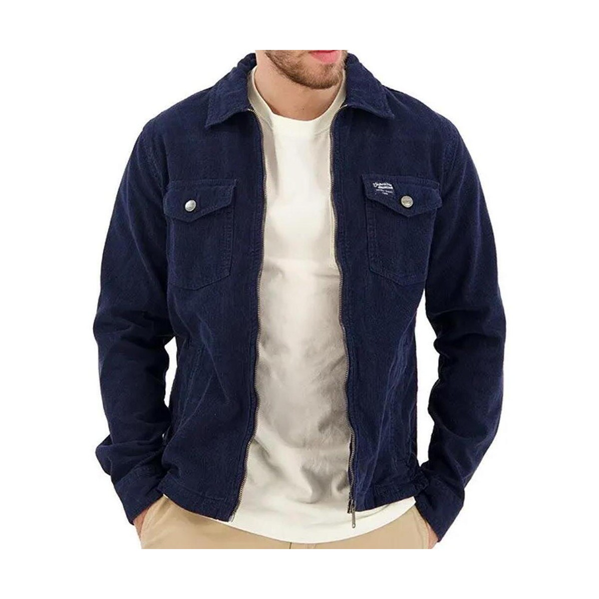 Textil Homem Camisas mangas comprida Superdry  Azul
