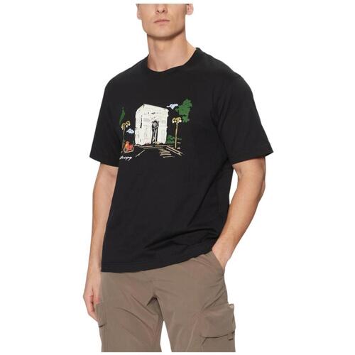 Textil Homem T-Shirt mangas curtas Jack & Jones  Preto