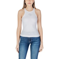 Textil Mulher Tops sem mangas Guess NEW SL ROUND NK GUEN W5GP57 KCV52 Branco