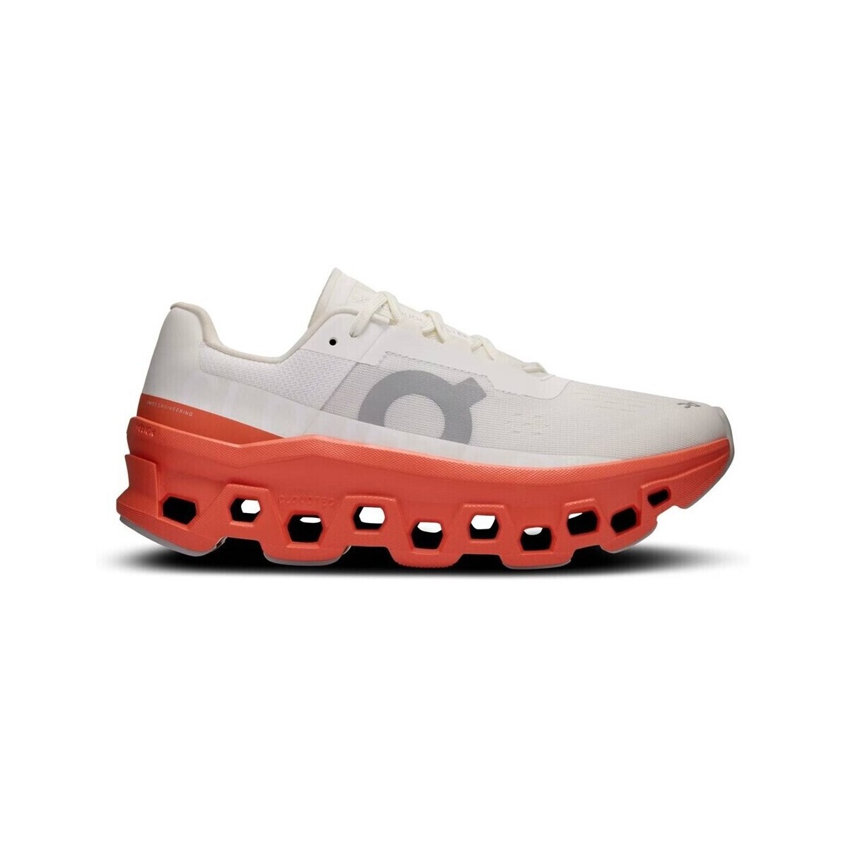 Sapatos Mulher Running On Running White-flame Branco, Cor de laranja